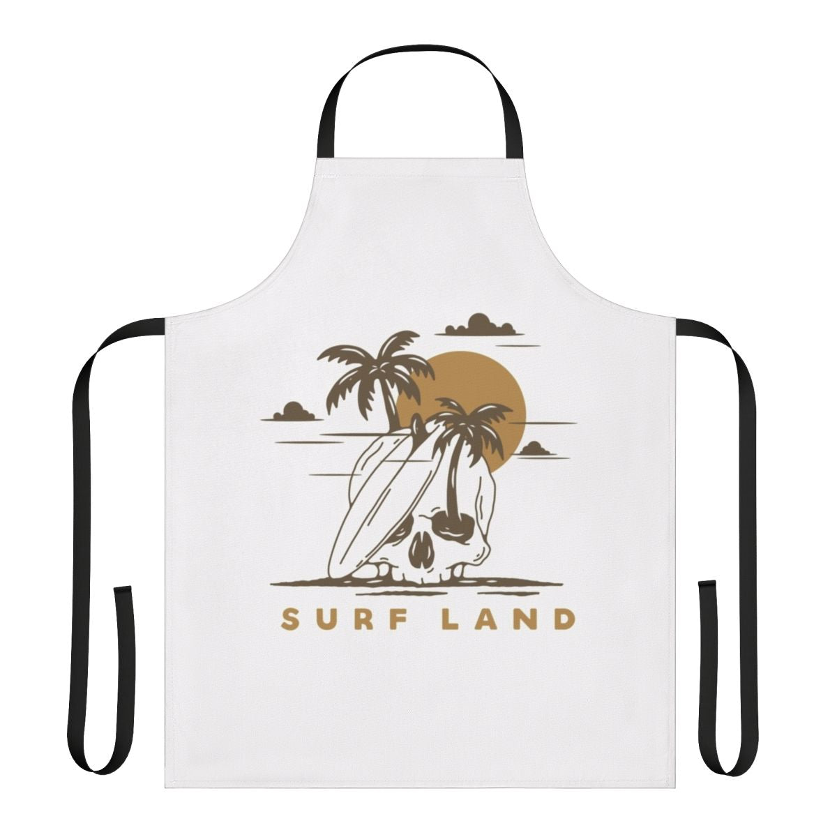 Surf Land Apron - Versatile mountain and nature-inspired graphic apron