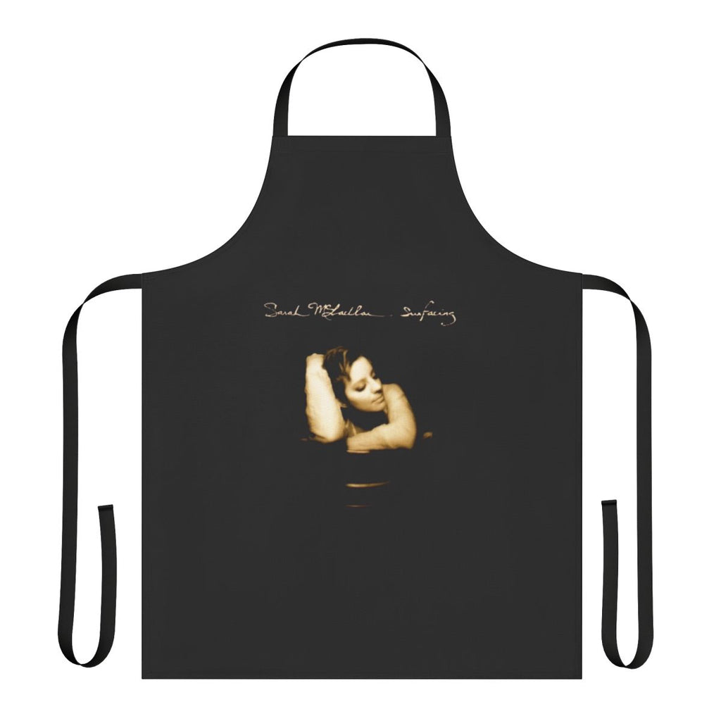 Surfacing album cover inspired apron featuring Sarah McLachlan's music