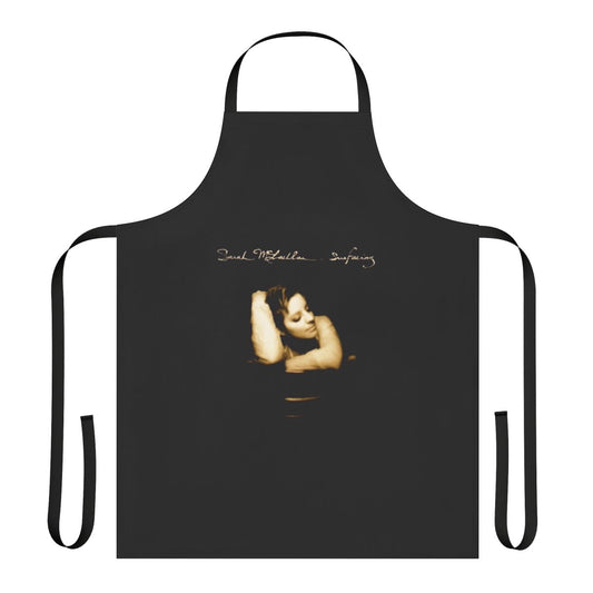 Surfacing album cover inspired apron featuring Sarah McLachlan's music