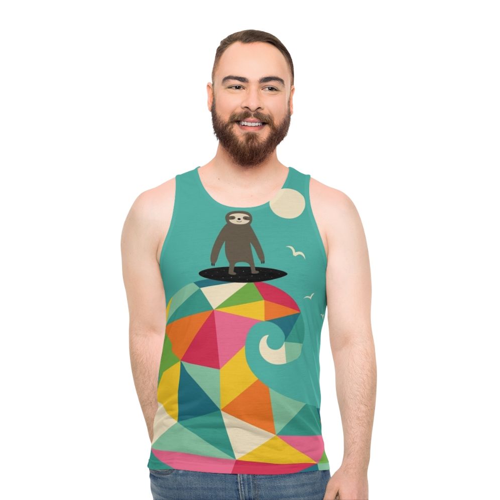 Surfs Up Sloth Unisex Tank Top