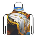 Surreal art apron featuring abstract, avant-garde design inspired by the works of Salvador Dali
