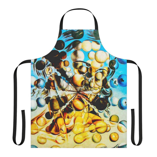 Apron featuring Salvador Dali's surreal art piece "Galatea of the Spheres"