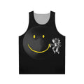 Surreal cosmic smile unisex tank top
