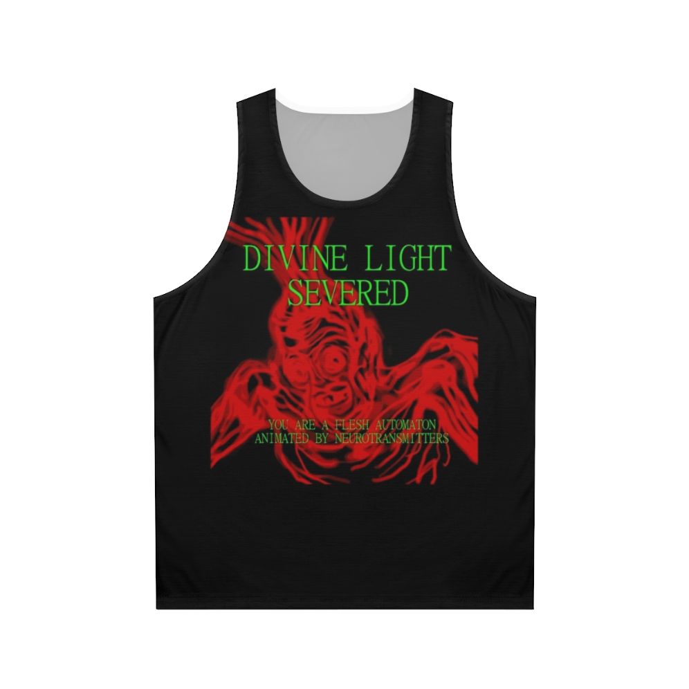 Surreal creepy horror unisex tank top