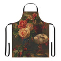 Surreal dark gothic apron with collage-style illustration