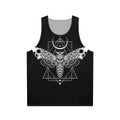 Surreal death moth unisex tank top