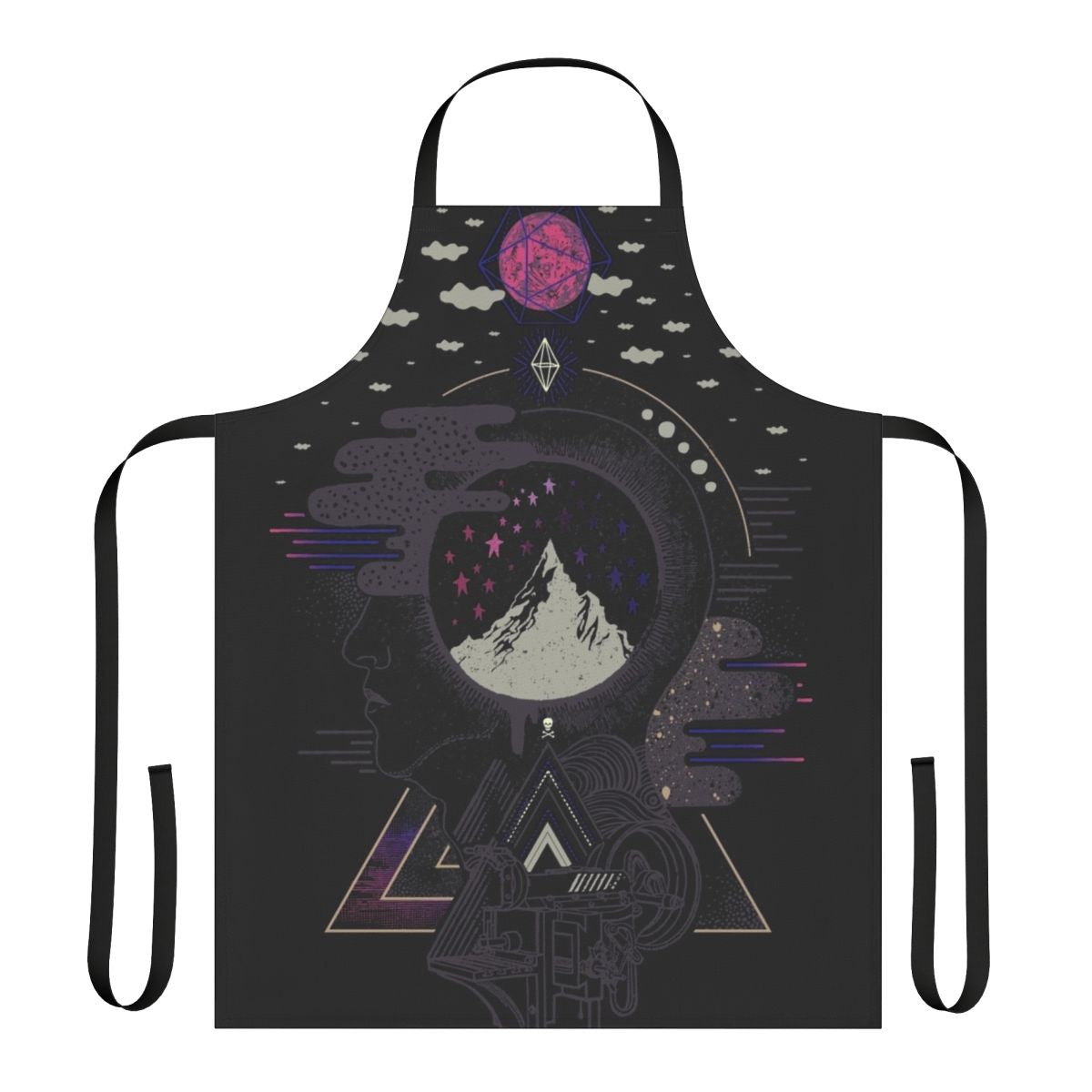 Surreal apron featuring a cosmic galaxy and dreamlike design