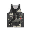 Surreal dreamscape graphic tank top