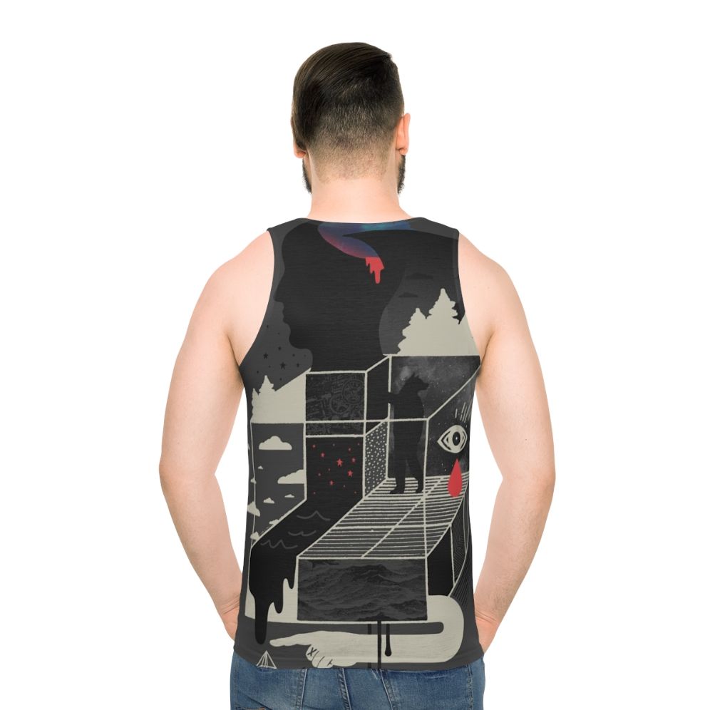 Surreal dreamscape graphic tank top