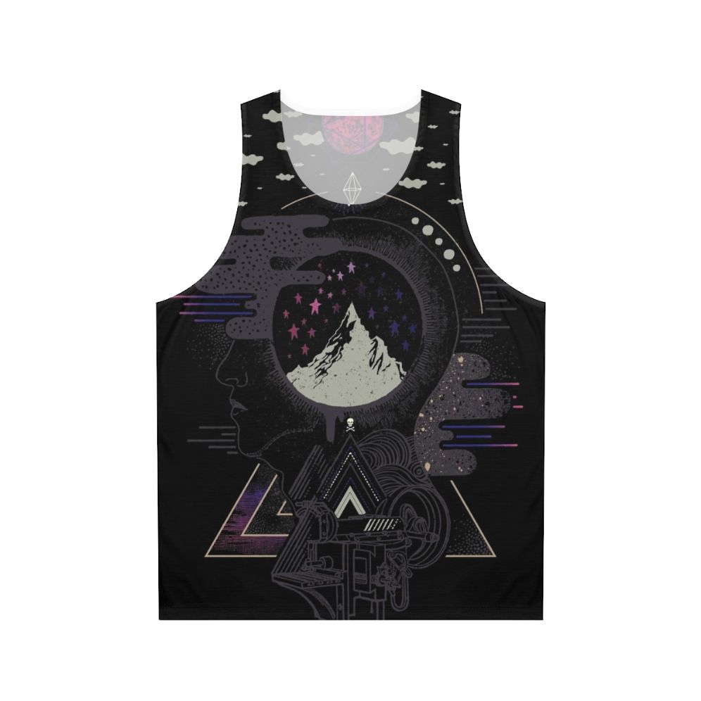 Surreal galaxy unisex tank top