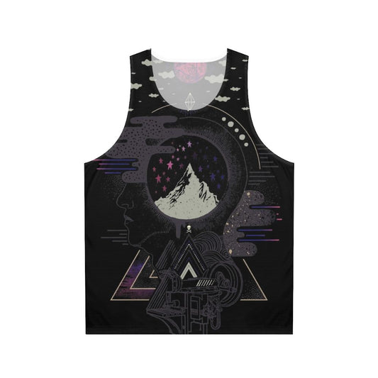 Surreal galaxy unisex tank top