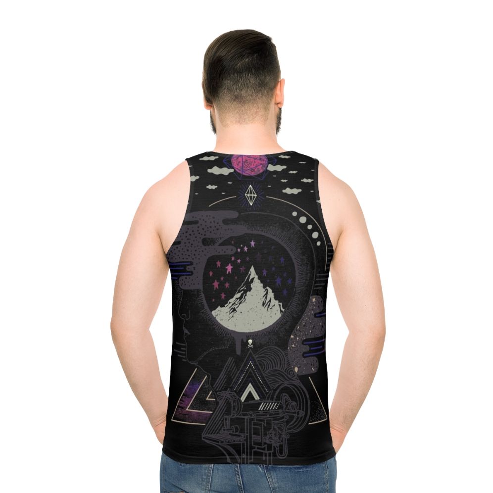 Surreal galaxy unisex tank top