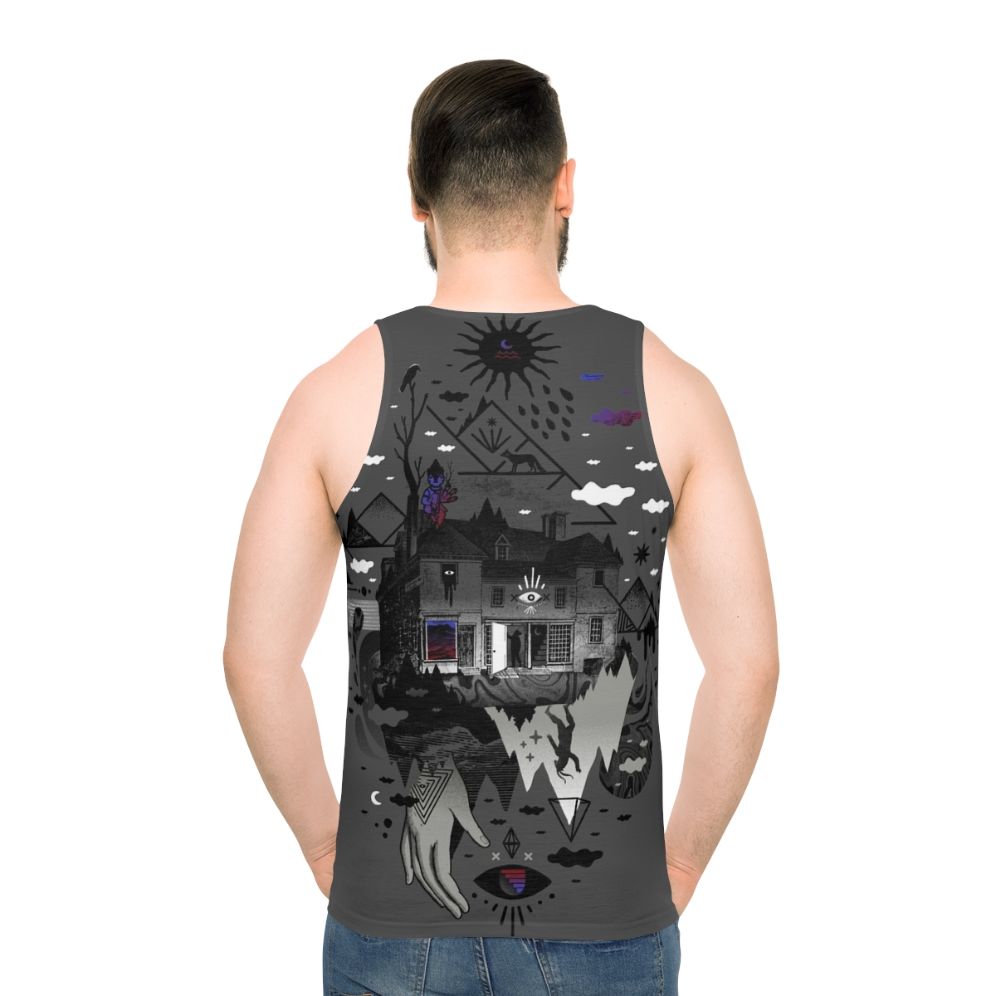 Surreal "House Is Not A Home" unisex tank top