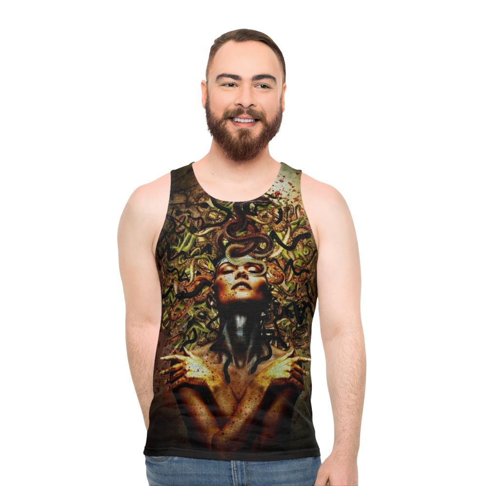Surreal Medusa Snake Unisex Tank Top