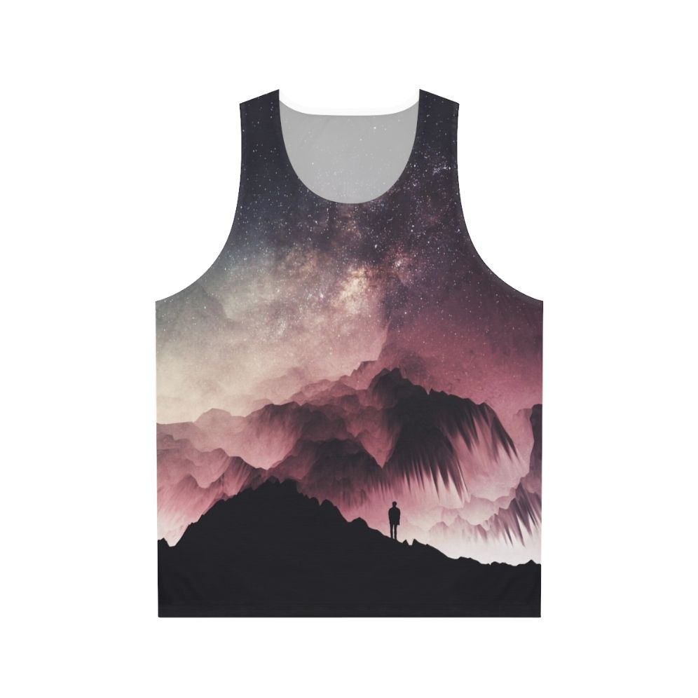 Surreal night unisex galaxy tank top