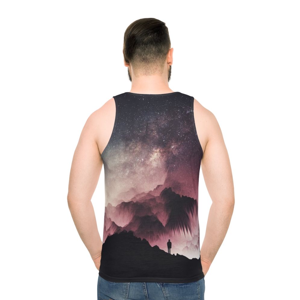 Surreal night unisex galaxy tank top