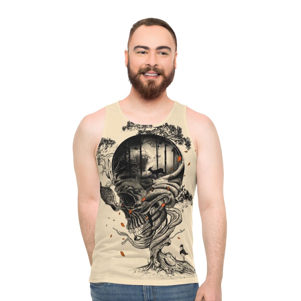 Surrealist nature and wildlife fantasy tank top