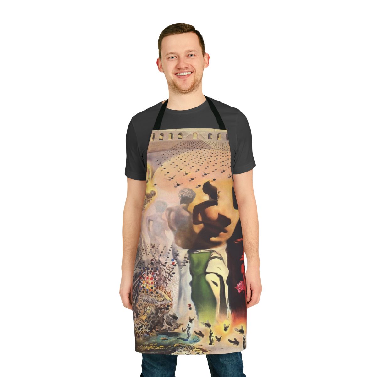 Surrealist apron featuring Salvador Dali's masterpiece "The Hallucinogenic Toreador"