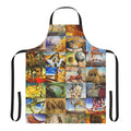 Salvador Dali inspired apron featuring the iconic melting clocks and surrealist imagery