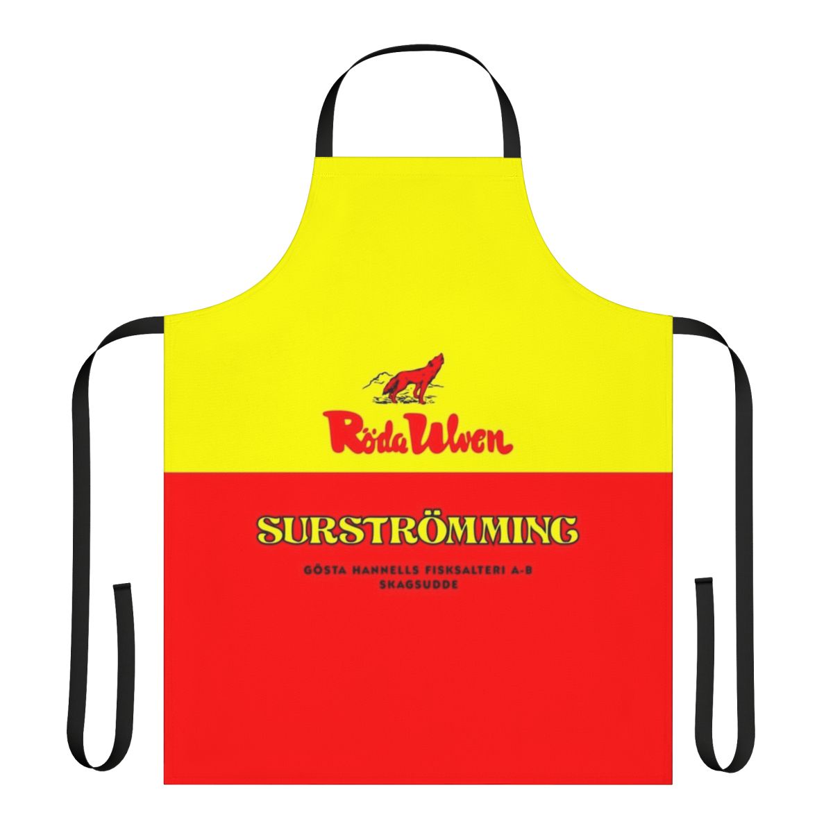 Surstr mming inspired stinky fish apron