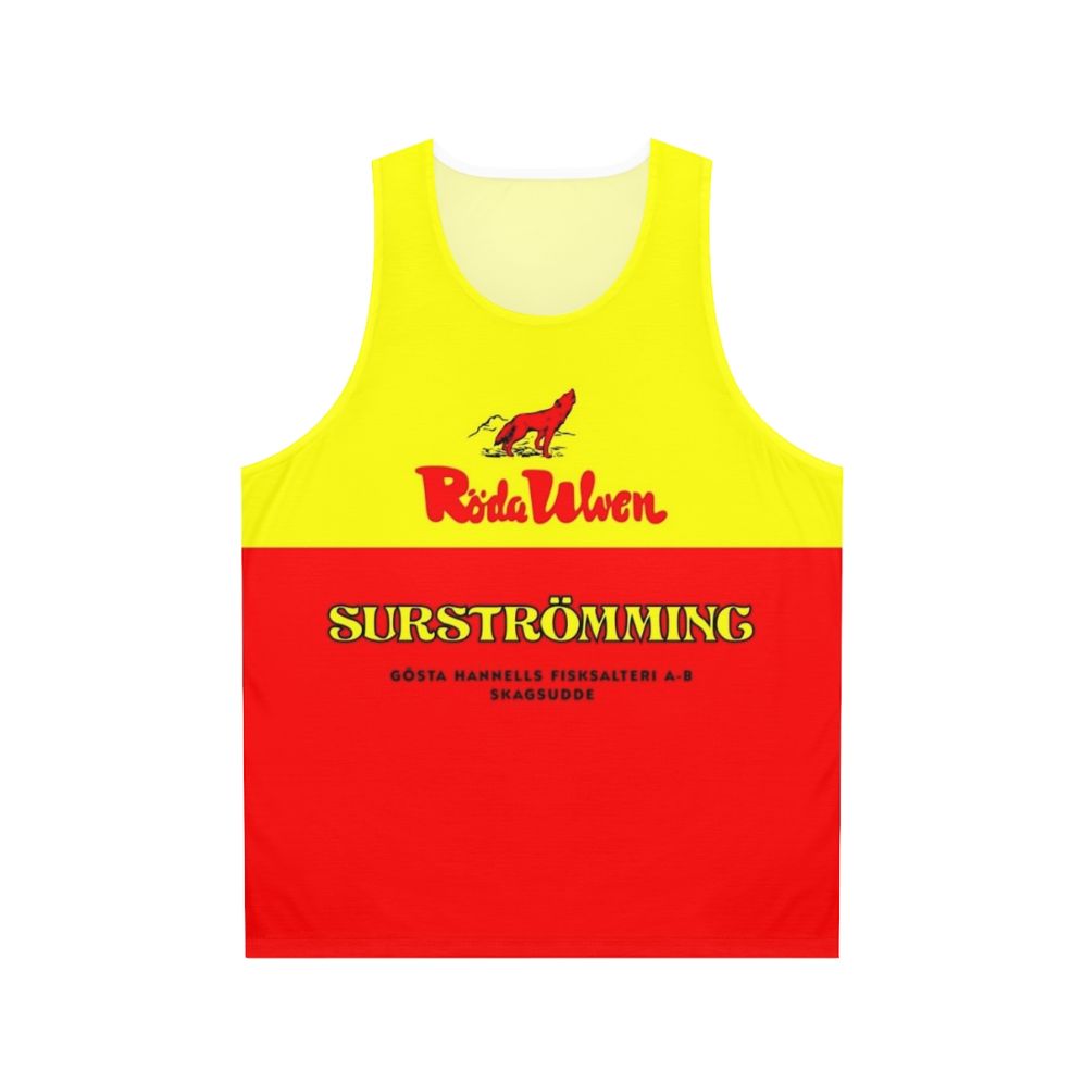 Surströmming stinky fish unisex tank top