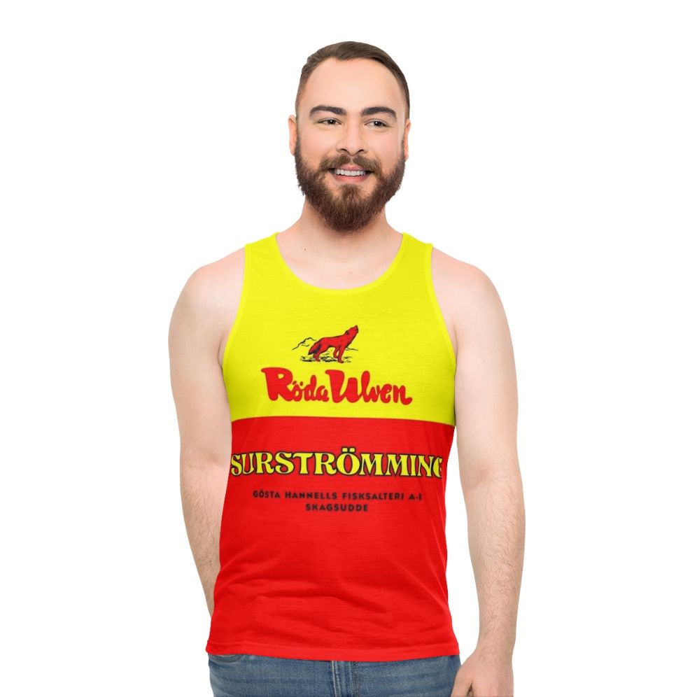 Surströmming stinky fish unisex tank top