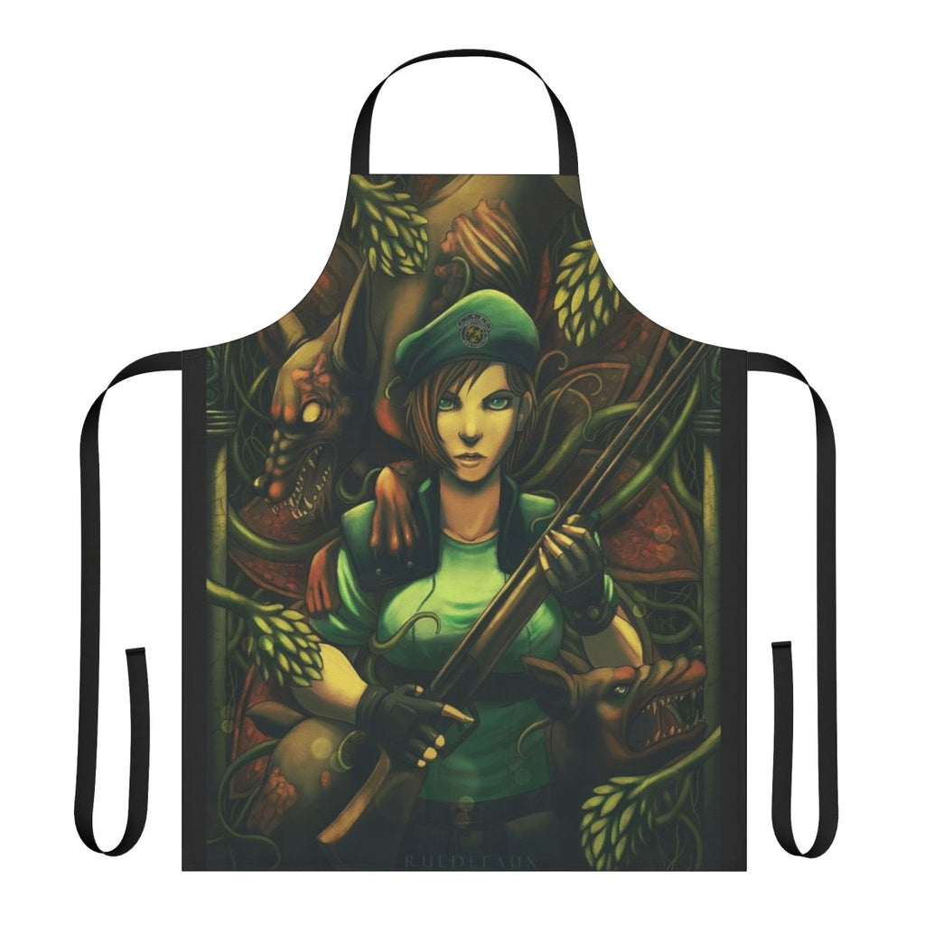 Jill Valentine-themed apron, perfect for Resident Evil fans