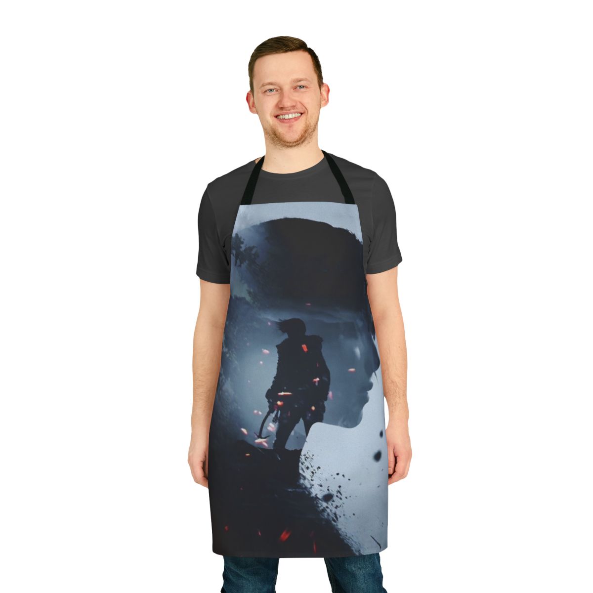 Apron featuring Lara Croft from the "Rise of the Tomb Raider" video game series
