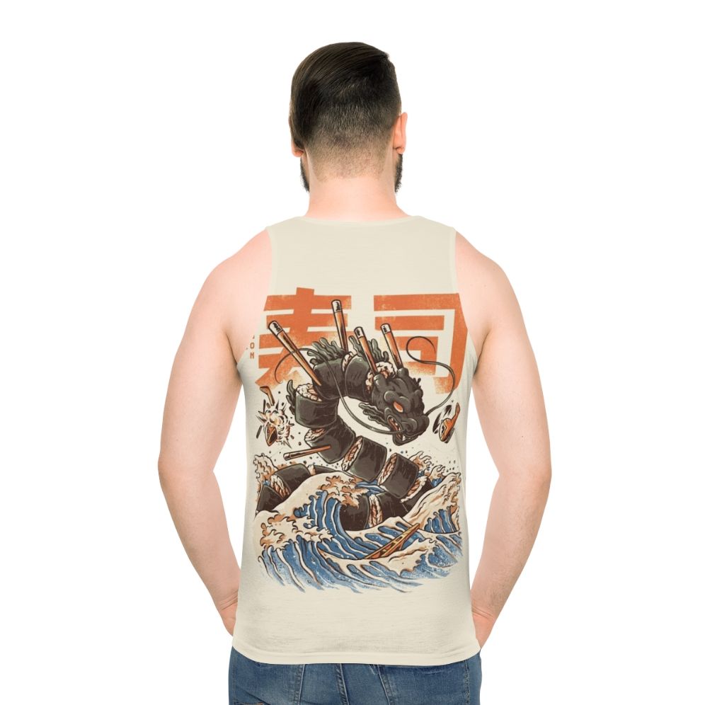 Sushi dragon unisex tank top