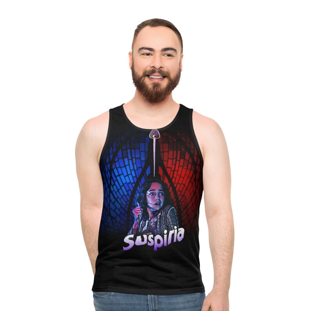 Suspiria 70s horror-themed unisex tank top