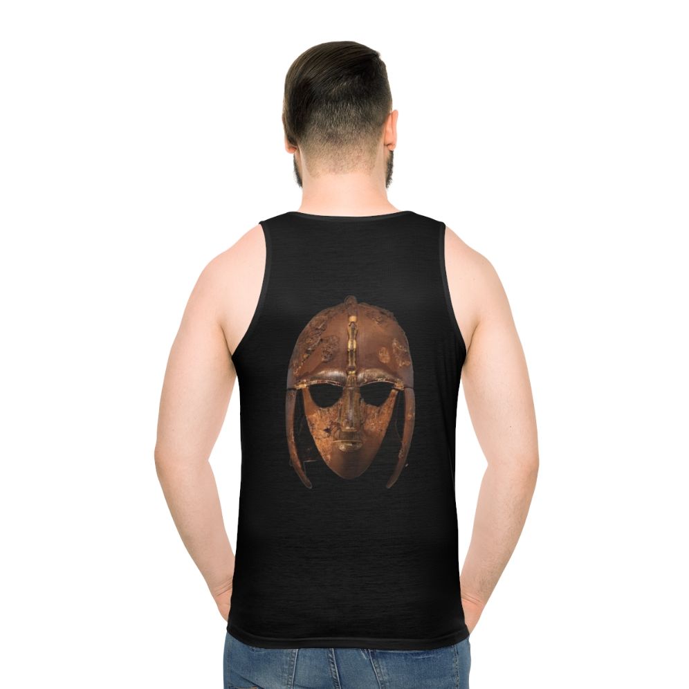 Sutton Hoo Helmet Unisex Tank Top featuring Anglo Saxon design