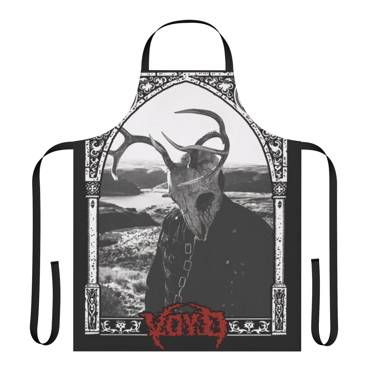 Svdden Death inspired apron with Voyd, Archdemon, and Born to Suffer designs