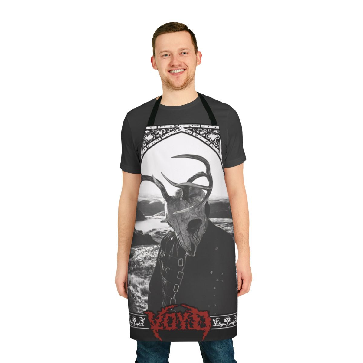 Svdden Death inspired apron with Voyd, Archdemon, and Born to Suffer designs