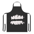 Swans-inspired dark fashion apron with teeth design