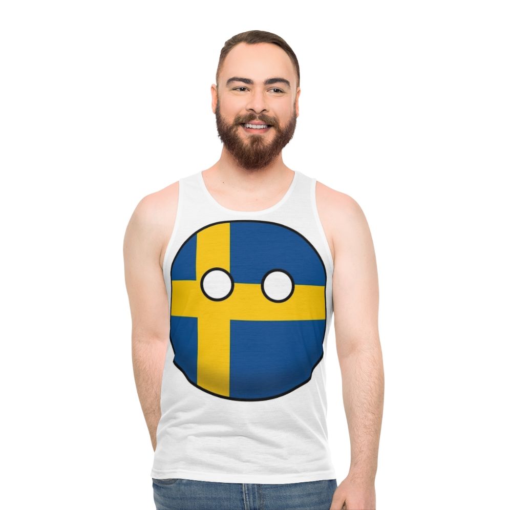 Sweden Countryball Unisex Tank Top