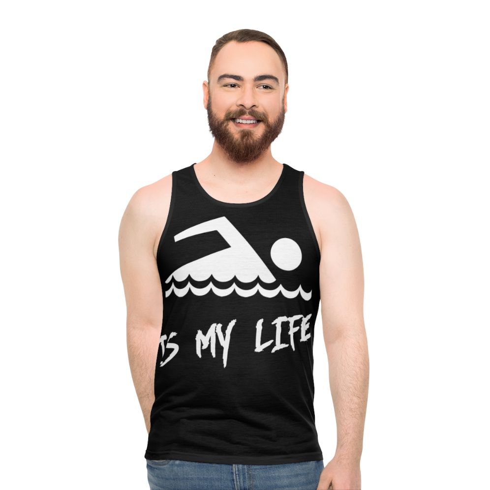 Unisex 'Swimming Is My Life' Tank Top