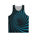 Swirl optical illusion trippy unisex tank top
