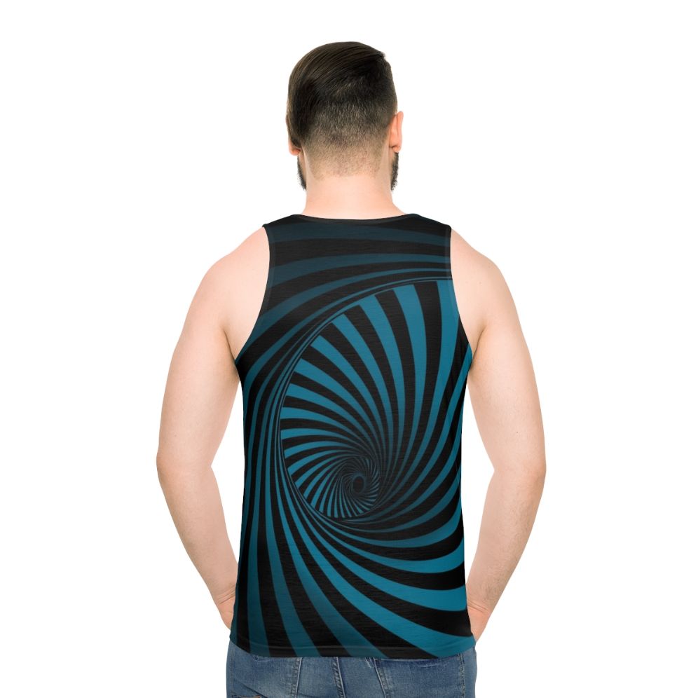 Swirl optical illusion trippy unisex tank top