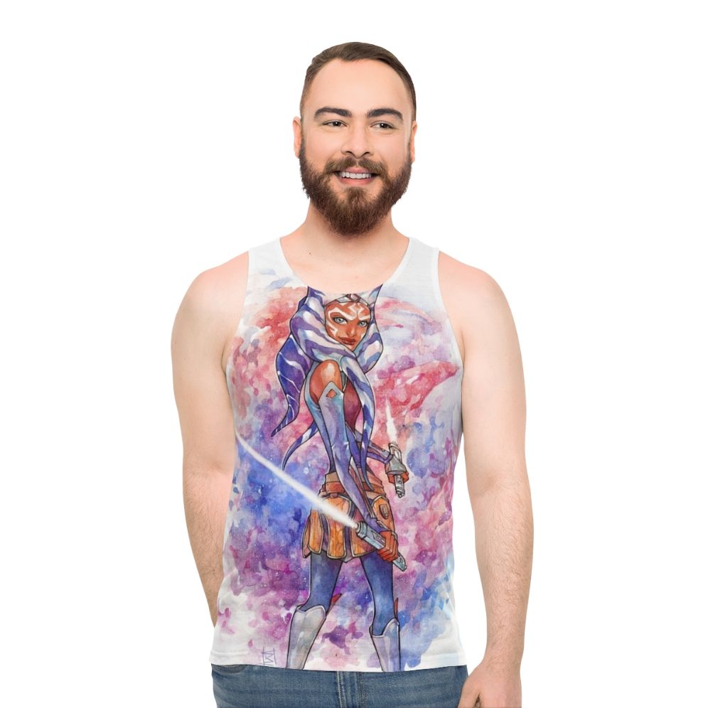 Swr Unisex Ahsoka Tano Watercolor Tank Top