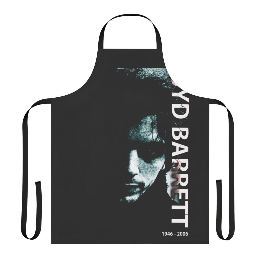 Syd Barrett inspired psychedelic rock music fan apron