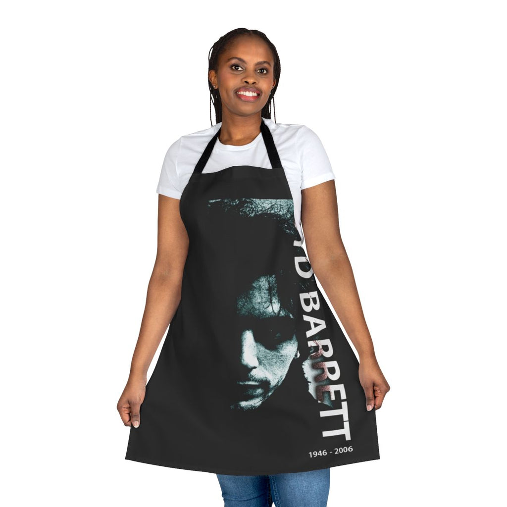 Syd Barrett inspired psychedelic rock music fan apron