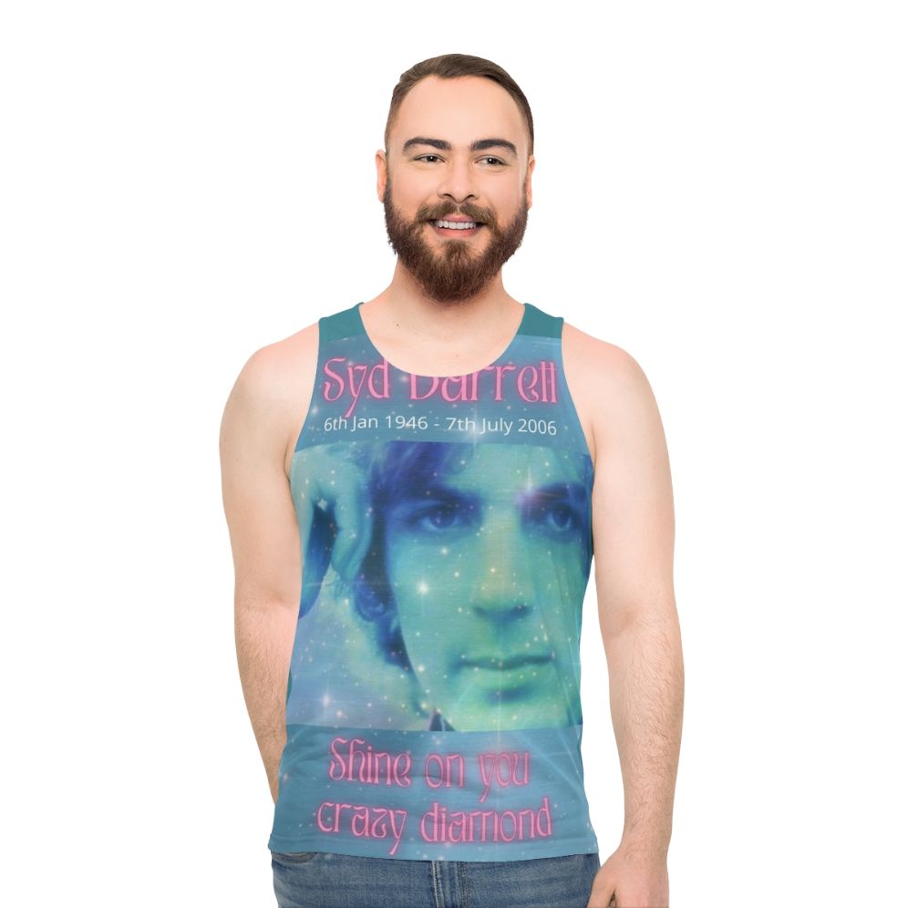 Syd Barrett inspired unisex tank top