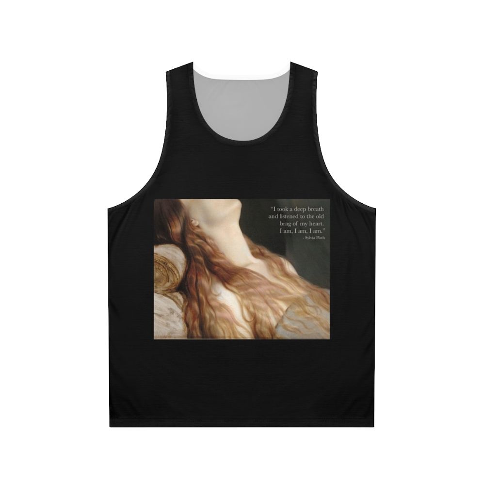 Sylvia Plath Quote Feminist Unisex Tank Top