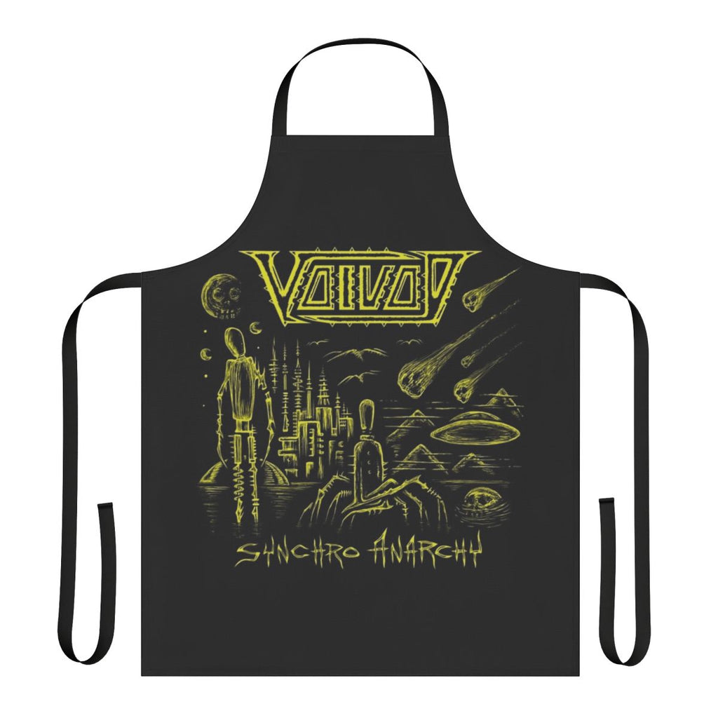 Apron featuring Synchro Anarchy album art by the Canadian metal band Voivod
