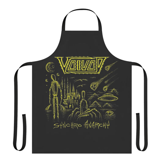 Apron featuring Synchro Anarchy album art by the Canadian metal band Voivod