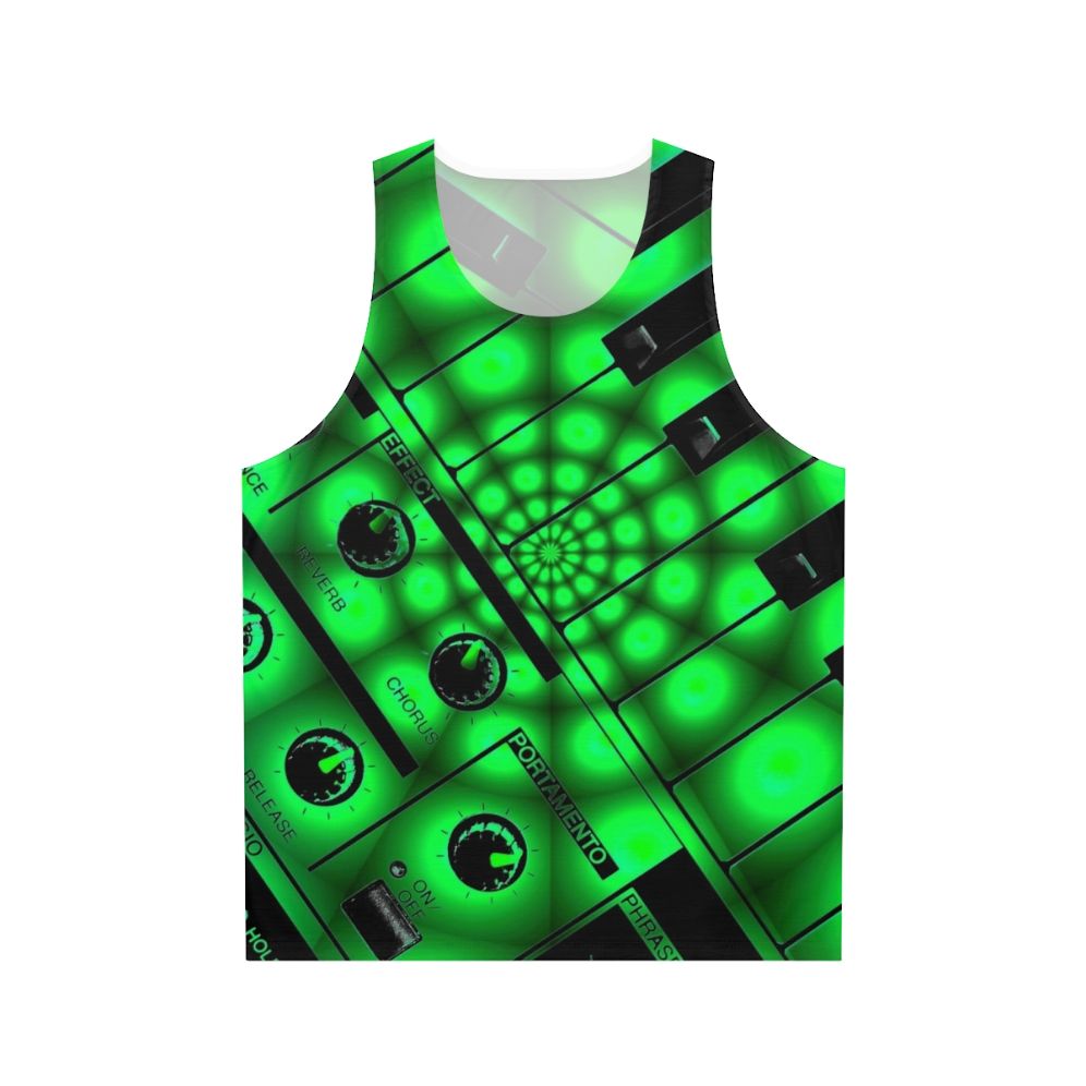 Synthesizer keys filters unisex tank top
