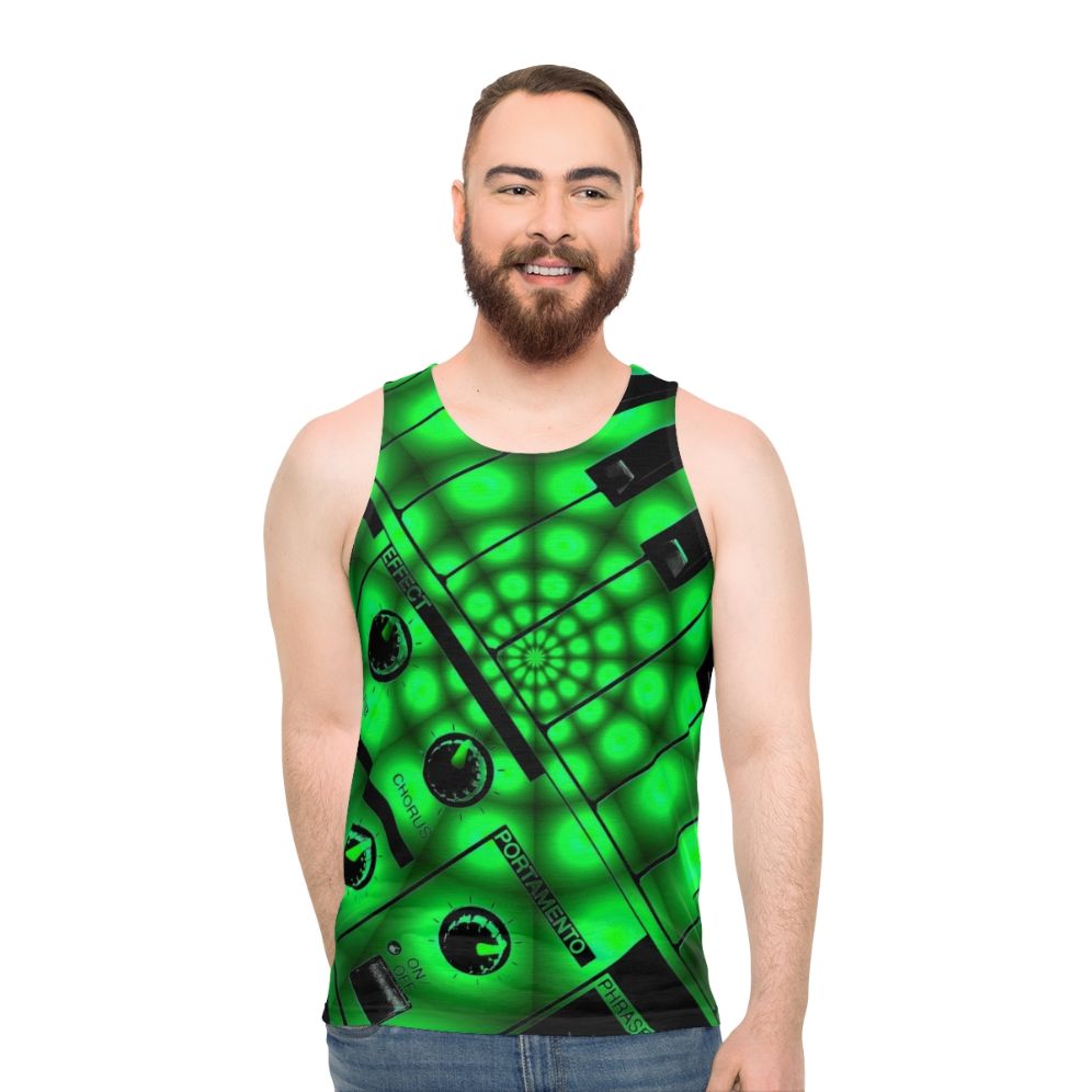 Synthesizer keys filters unisex tank top
