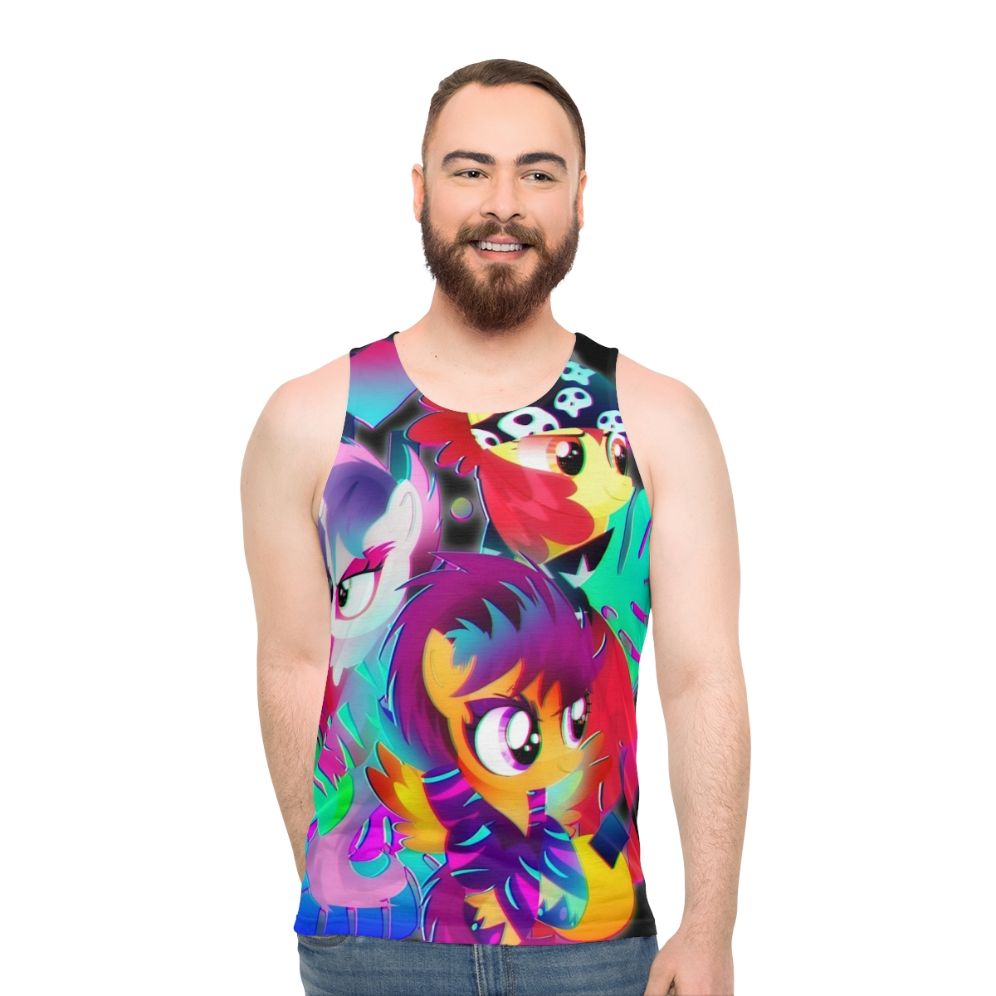 Synthwave Cutie Mark Crusaders Unisex Tank Top