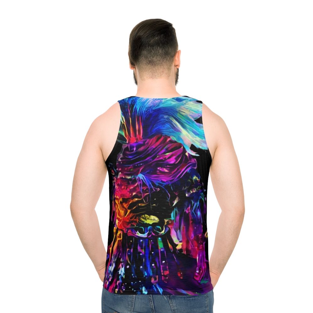 Synthwave dark fantasy gaming unisex tank top