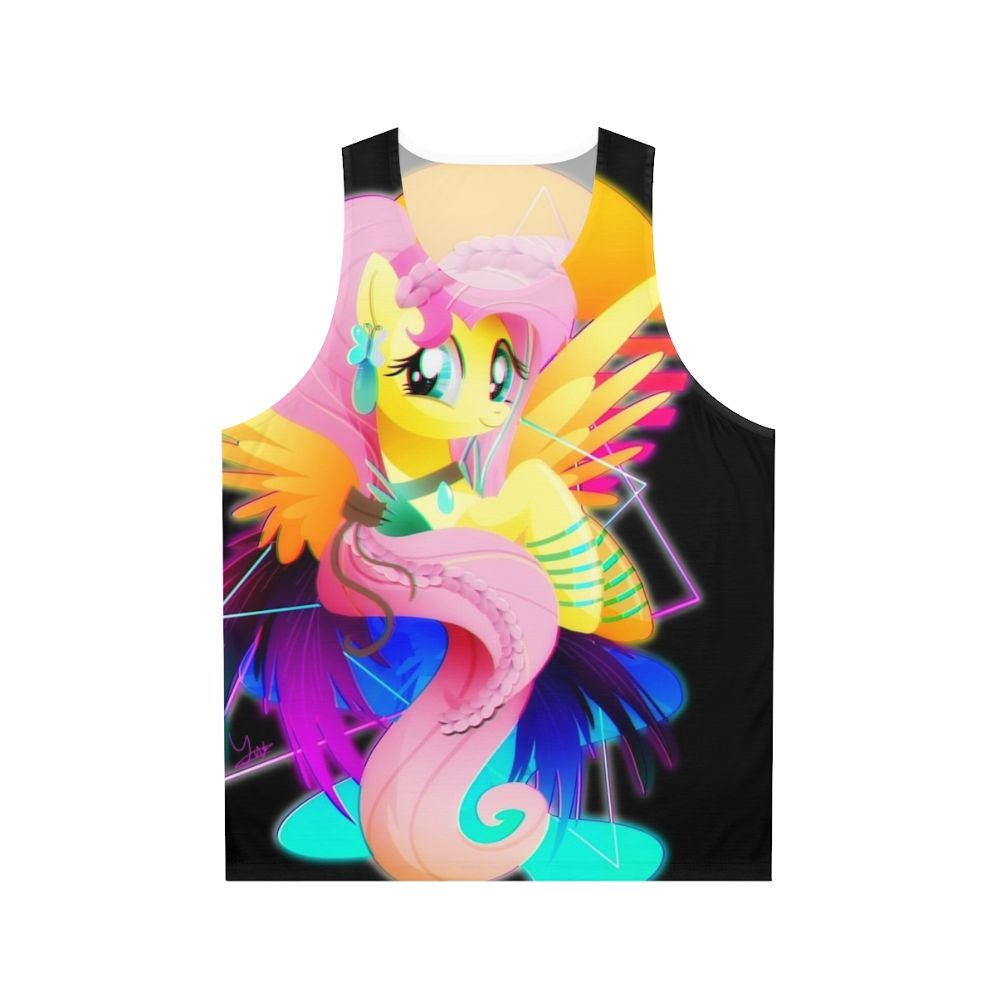 Synthwave Fluttershy Unisex Tank Top